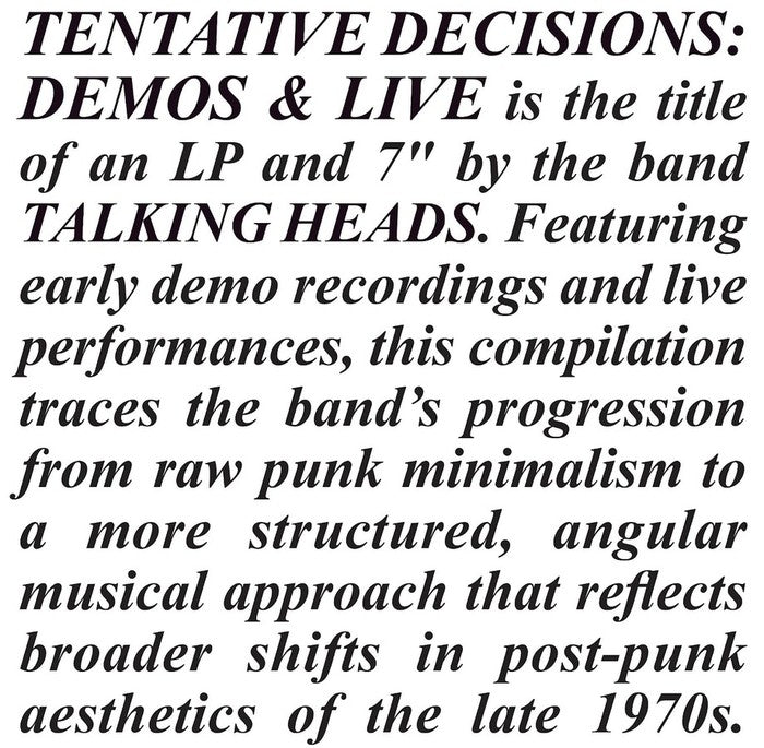 Tentative Decisions 1974 - 1976 - RSD Black Friday 2025