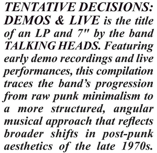 Tentative Decisions 1974 - 1976 - RSD Black Friday 2025